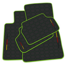 Carbon Fiber Black Floor Mats for BMW G20 4-door Sedan (2019-2024) with Hexagon Hex Pattern
