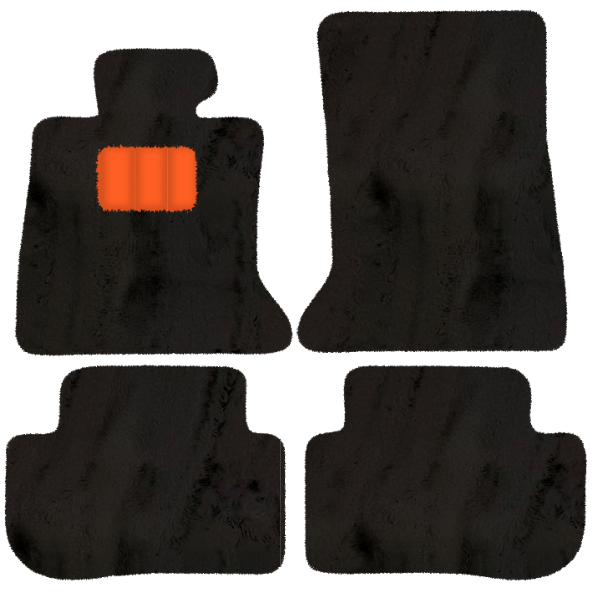 Red Sheepskin Floor Mats For Rolls Royce Wraith 2013–2023 Er56 Design - AutoWin.EU