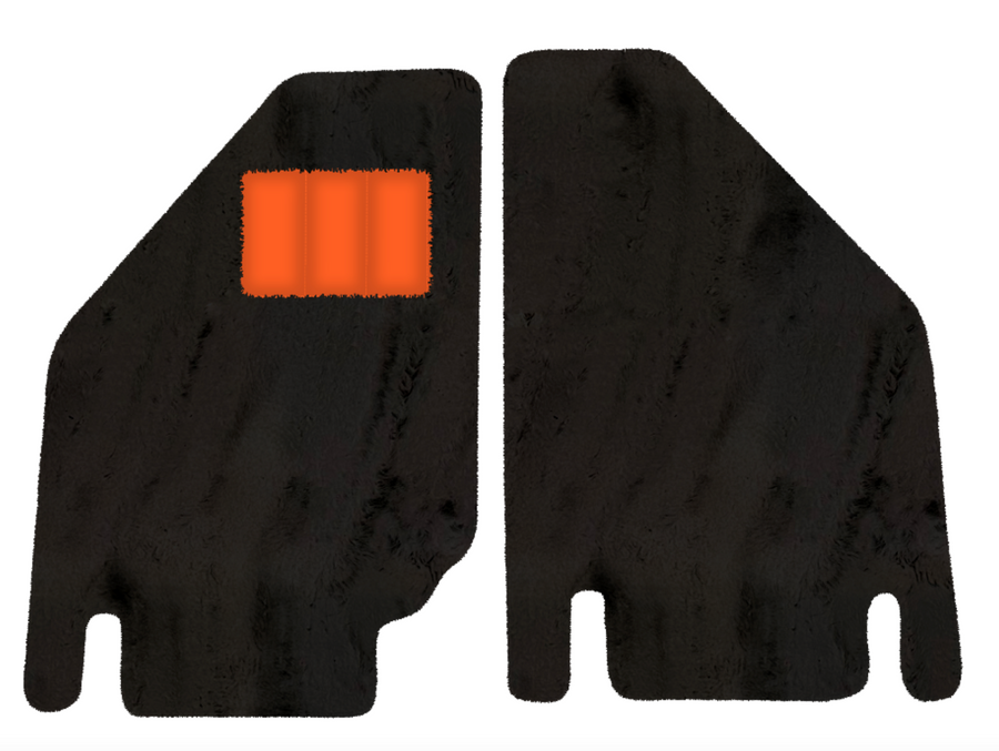 Alfombrillas de piel de oveja para Lamborghini Countach (1974–1990) - Longitud de piel de oveja, varias opciones de color