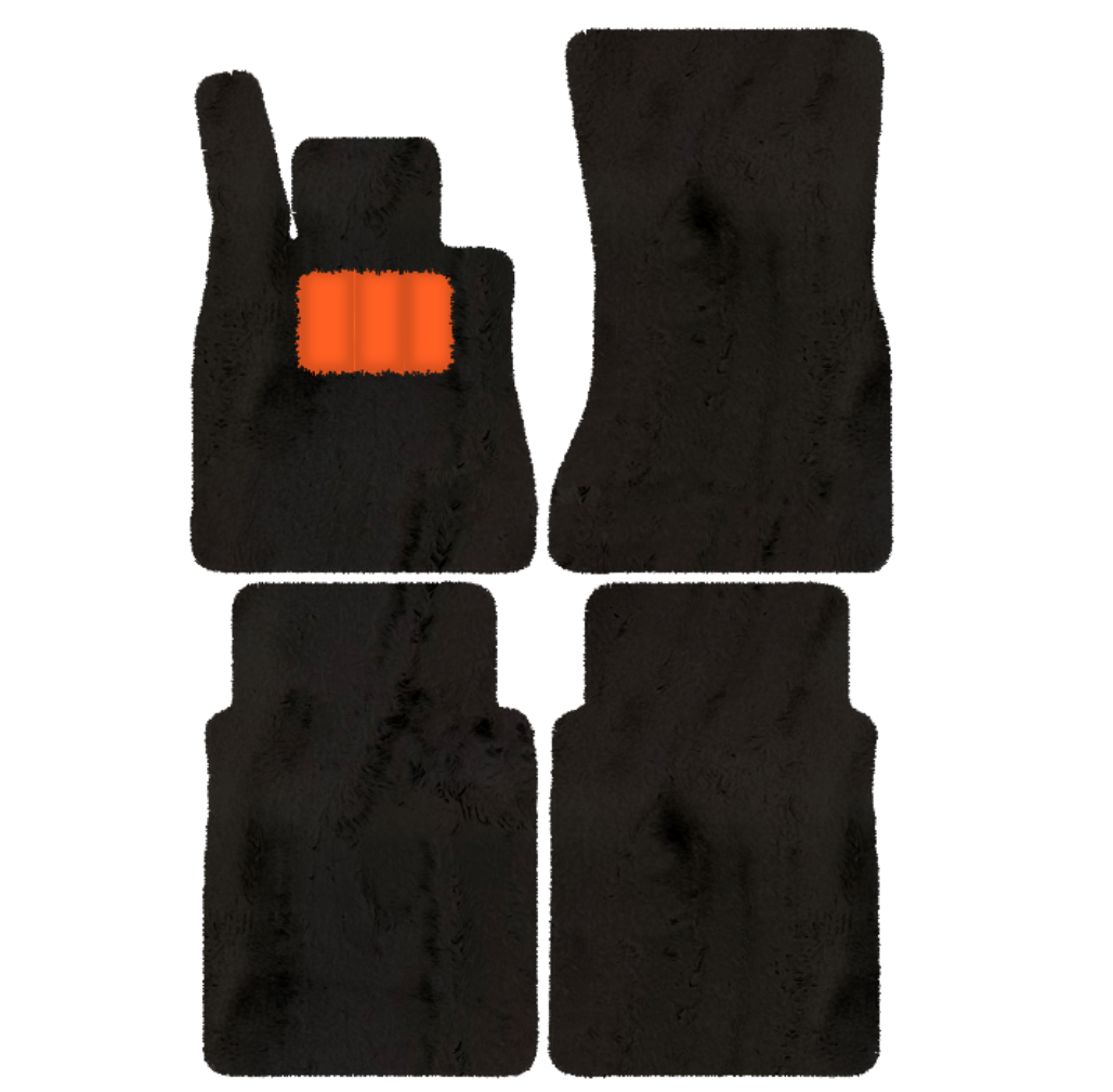 Sheepskin Floor Mats for Mercedes-Benz S-Class Z223 Maybach (2021-2023) - Sheepskin Length, Various Color Options