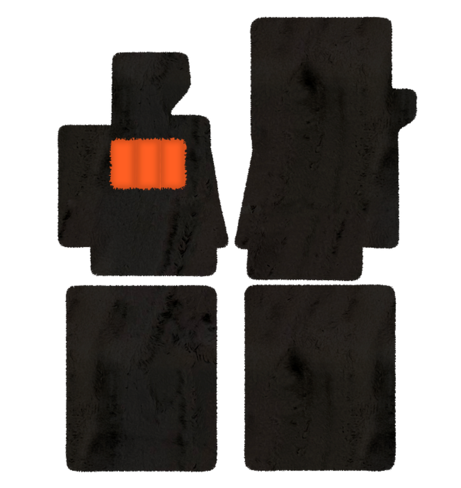 Tappetini in pelle di pecora per Bentley Arnage T (1998-2009) - Lunghezza della pelle di pecora, Varie opzioni di colore