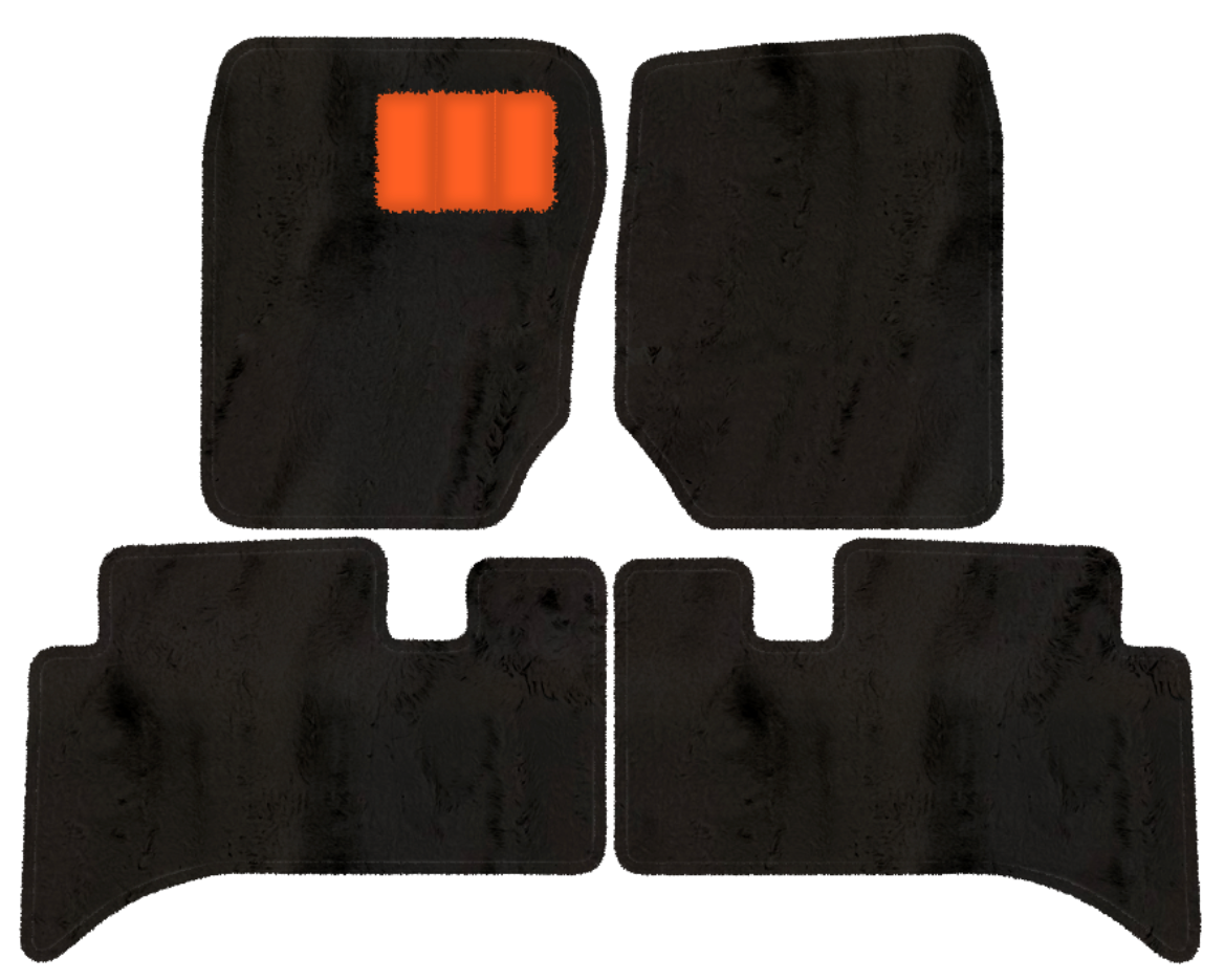 Sheepskin Floor Mats for Range Rover (1994-2002) - Sheepskin Length, Various Color Options