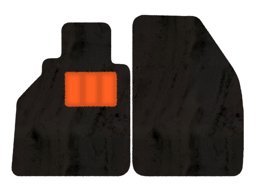 Alfombrillas de piel de oveja para Porsche 986 Boxster (1996-2004) - Longitud de piel de oveja, varias opciones de color