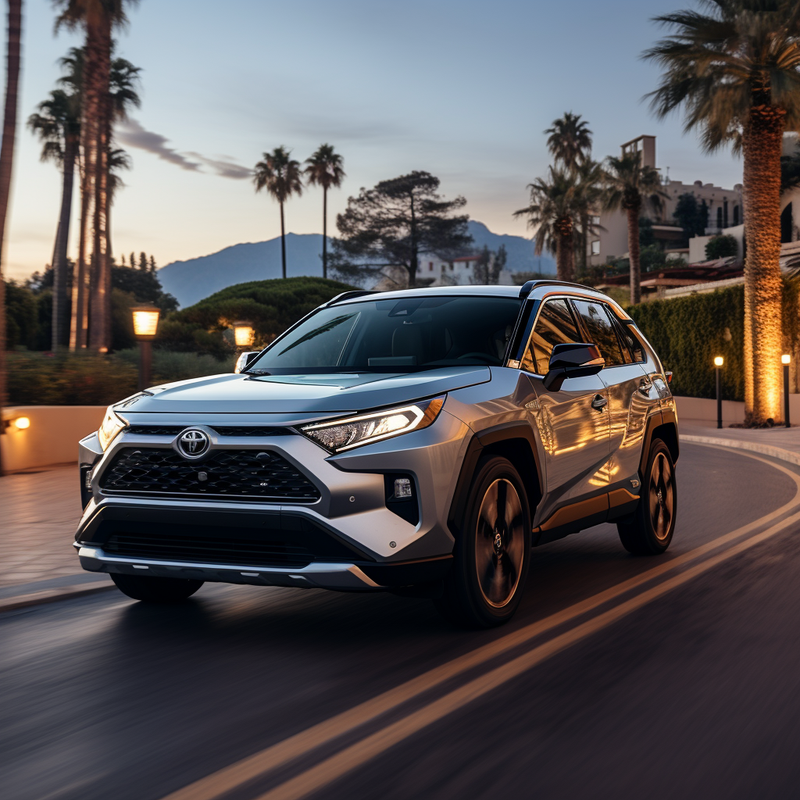 Tappetini su misura per Toyota RAV4 ibrida plug-in (2021-2023)
