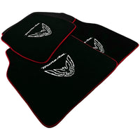 Black Floor Mats Red Trim for Pontiac FireBird (1993-2002) Trans Am - AutoWin