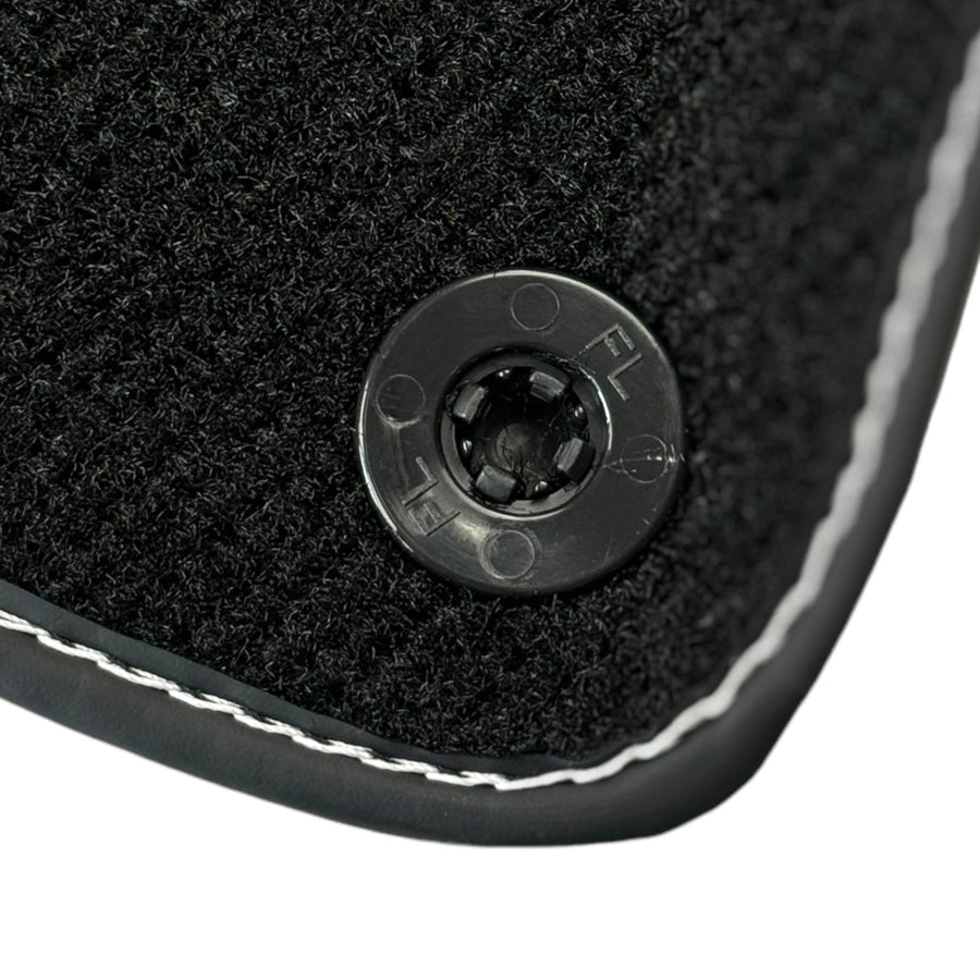 Black Floor Mats for Ferrari Portofino M with Leather | AutoWin