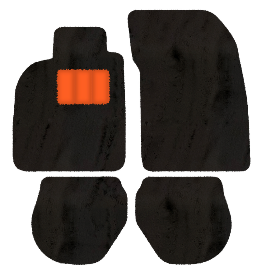 Alfombrillas de piel de oveja para Porsche 911-993 (1993-1998) - Longitud de piel de oveja, varias opciones de color