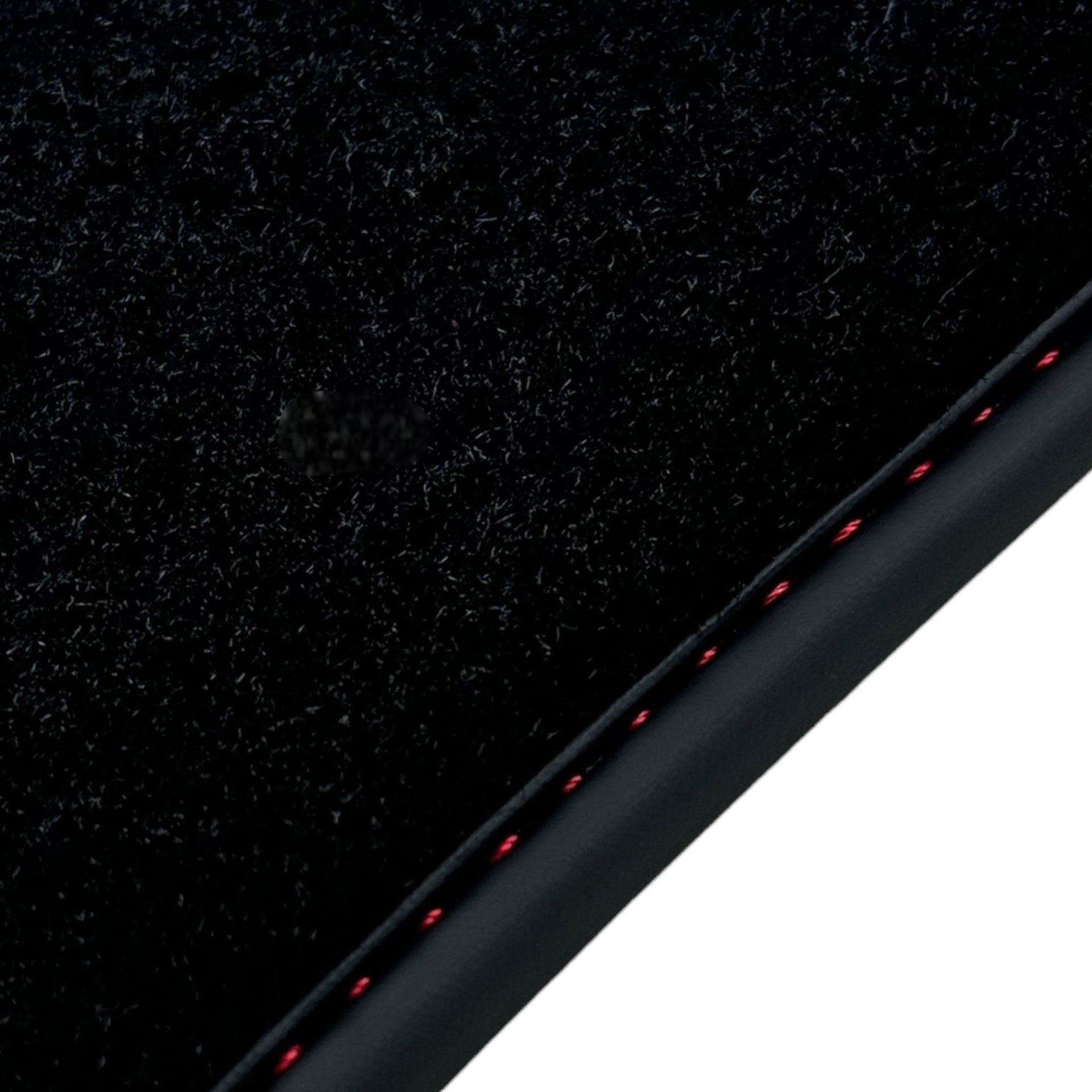 Black Floor Mats for Ferrari Roma (2021-2024) with Red Alcantara Leather - AutoWin