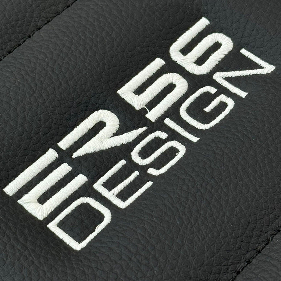 Black Leather Floor Mats for Rolls Royce Shadow (1965-1977) ER56 Design - AutoWin