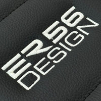 Black Leather Floor Mats for Rolls Royce Dawn (2016-2023) ER56 Design - AutoWin