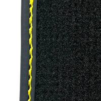 Black Leather Floor Mats for Rolls-Royce Shadow (1965-1977) ER56 Design - AutoWin