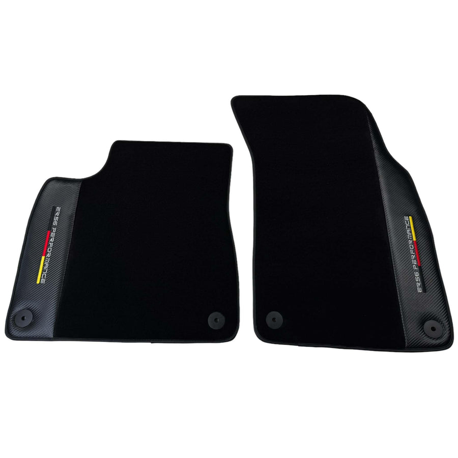 Black Floor Mats for Porsche Cayenne (2018-2023) with Carbon | ER56 Performance - AutoWin
