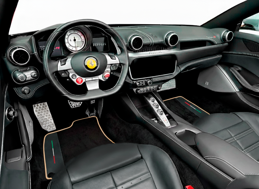 Alfombrillas de coche negras para Ferrari Portofino