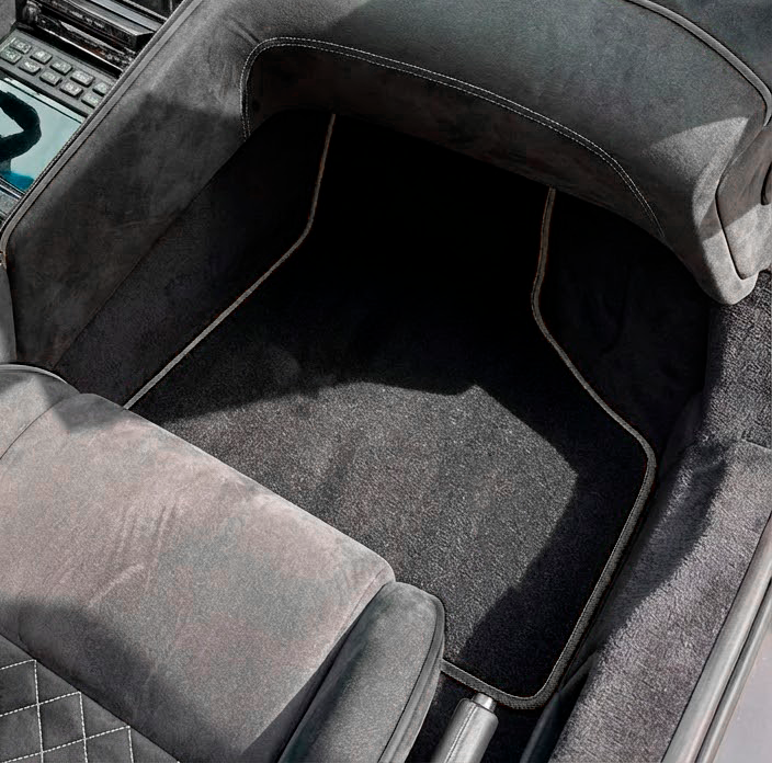 Tappetini per auto neri personalizzabili per Lamborghini