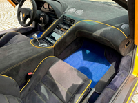 Alfombrillas de coche azules personalizables para Lamborghini Diablo 1990-2001 con piel Alcantara
