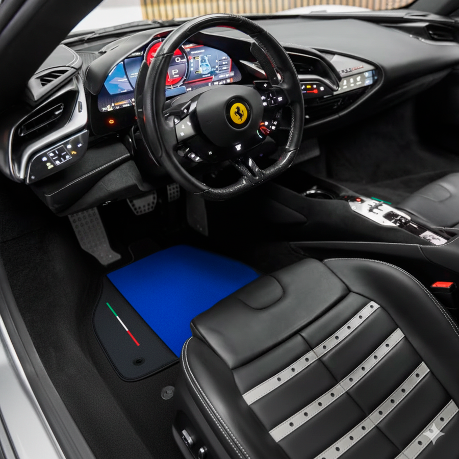 Tappetini per auto Blu per Ferrari SF90 Stradale (2019-2024)