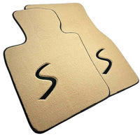 Beige Floor Mats for Mini Cabrio F57 Convertible (2016-2023) - AutoWin
