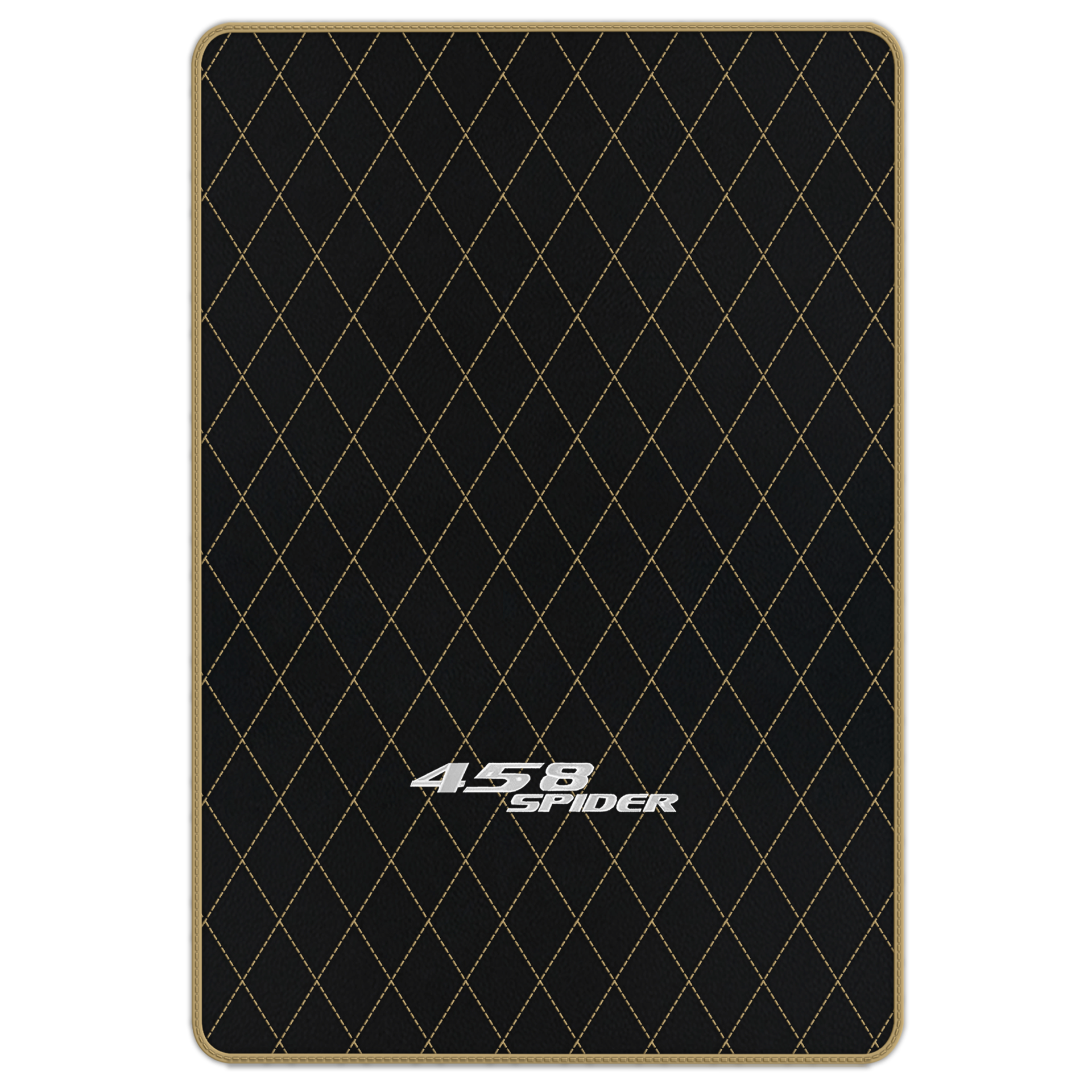 Black Leather Floor Mats for Ferrari 458 Spider (2012-2015) | Custom