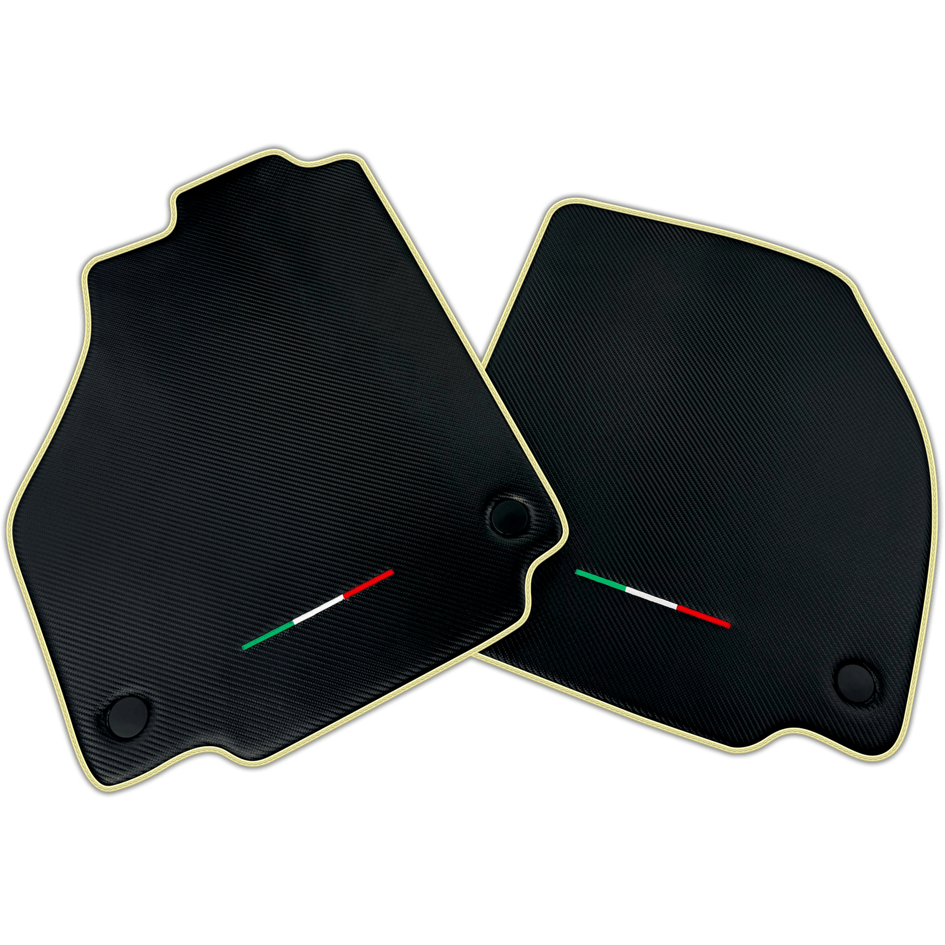 Floor Mats For Ferrari F8 Spider (2019-2023) Carbon Fiber AutoWin Brand Italian Edition