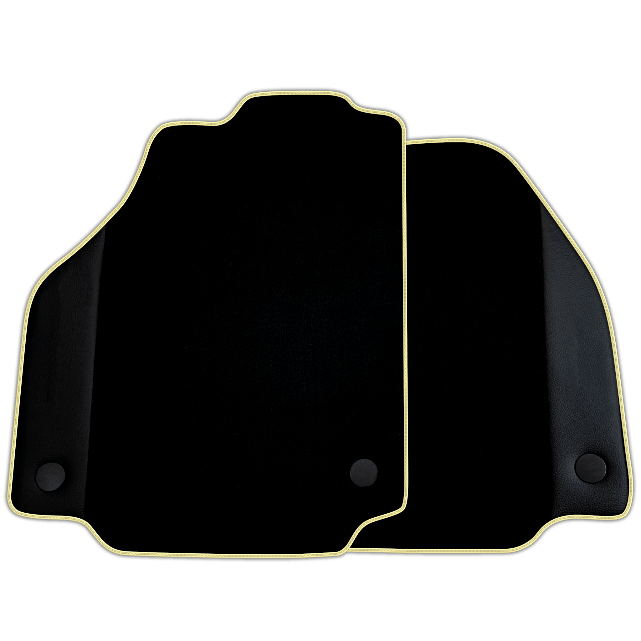Custom Black Floor Mats for Ferrari F8 Tributo (2019-2022) with Leather | Various Trim Colors