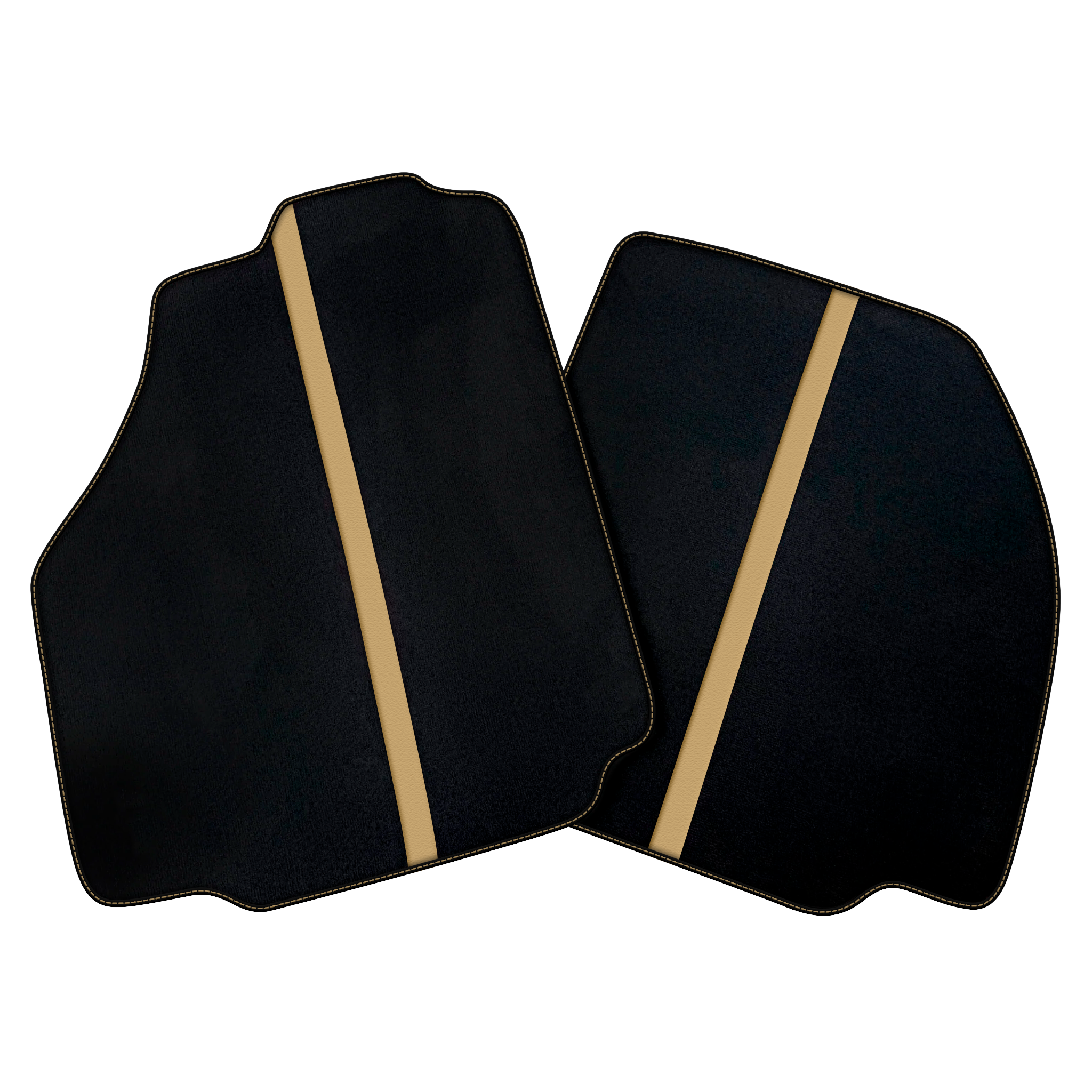 Black Car Floor Mats with Red Leather Line for Ferrari 458 Speciale (2012-2015)