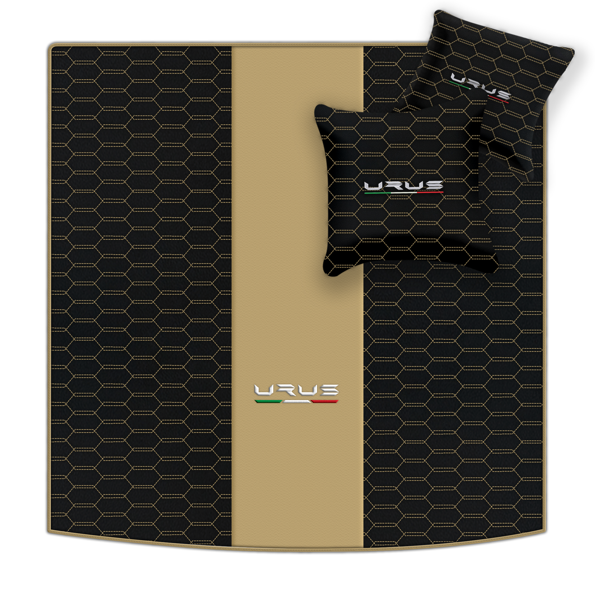 Floor Mats For Lamborghini Urus Black Tailored Yellow Edition - AutoWin.EU