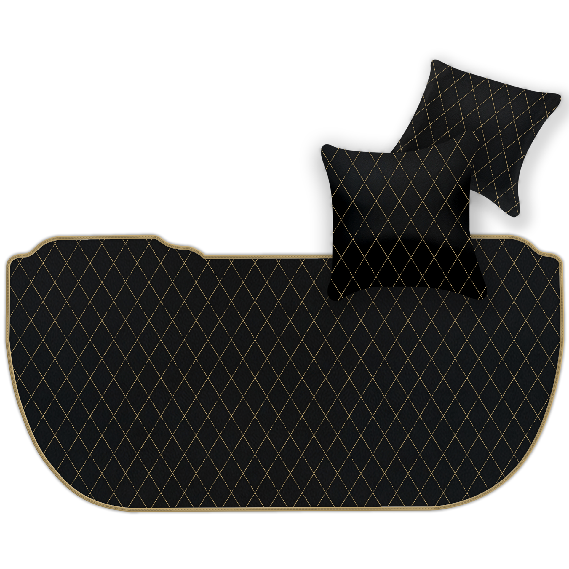 Black Leather Floor Mats for Bentley Mulsanne (2010-2020) | AW1 Design