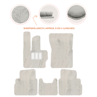 Premium Sheepskin Floor Mats for Mercedes-Benz G-Class W463 2008-2018