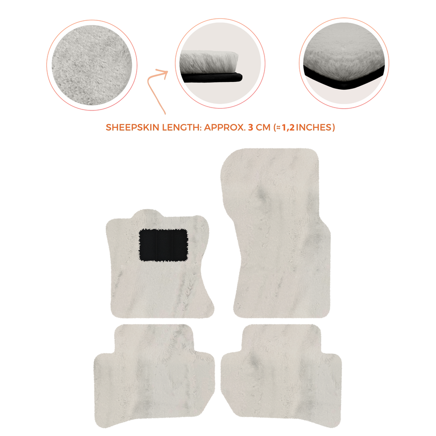 Premium Sheepskin Floor Mats for 2010-2013 Range Rover Sport