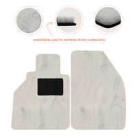 Alfombrillas de piel de oveja para Porsche 986 Boxster (1996-2004) - Longitud de piel de oveja, varias opciones de color