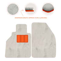 Alfombrillas de piel de oveja para Porsche 986 Boxster (1996-2004) - Longitud de piel de oveja, varias opciones de color