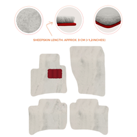 Premium Sheepskin Floor Mats for Porsche Cayenne (2010-2018)