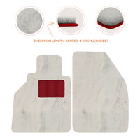 Alfombrillas de piel de oveja para Porsche 986 Boxster (1996-2004) - Longitud de piel de oveja, varias opciones de color