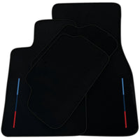 Black Floor Mats For BMW Gran Tourer F46 (2015-2022) 5 Seats With 3 Color Stripes Tailored Set Perfect Fit | Various Trim Colors