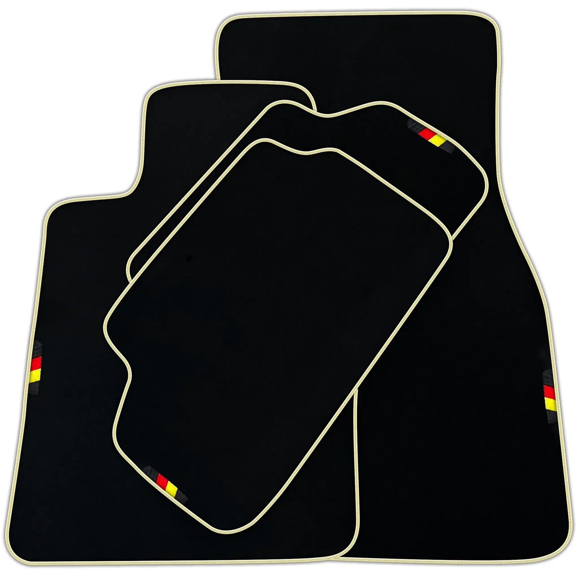 Black Floor Mats For BMW 7 Series F02 Germany Edition AutoWin Brand | Various Trim Colors