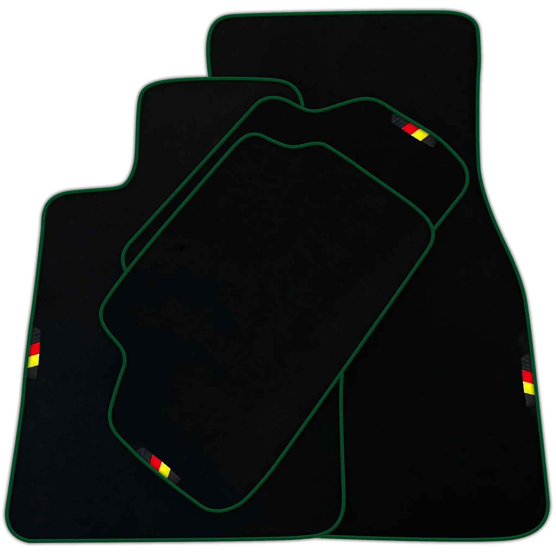 Black Floor Mats For BMW 7 Series F02 Germany Edition AutoWin Brand | Various Trim Colors