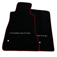 Black Floor Mats For Chevrolet Corvette C6 (2005-2013) - AutoWin
