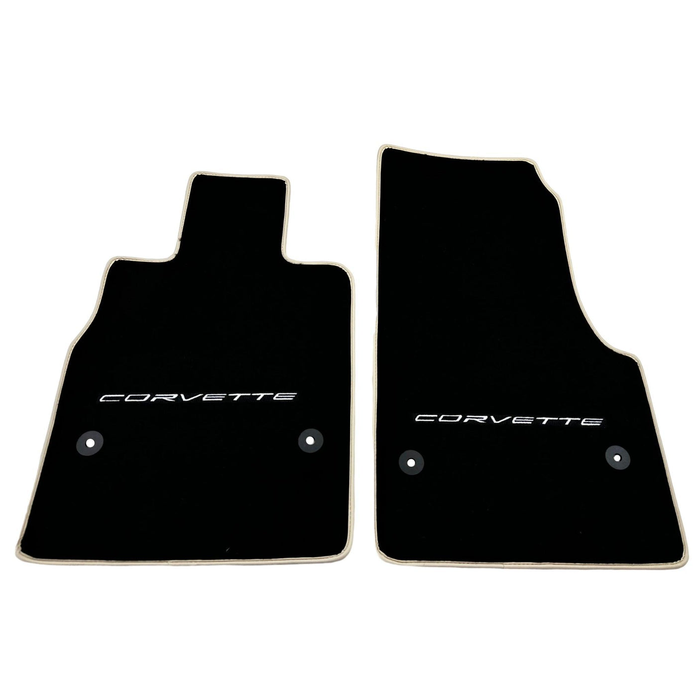 Black Floor Mats For Chevrolet Corvette C8 (2020-2024) - AutoWin