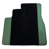 Black Floor Mats for BMW M3 G81 Touring (2022-2026) | Green Leather Borders