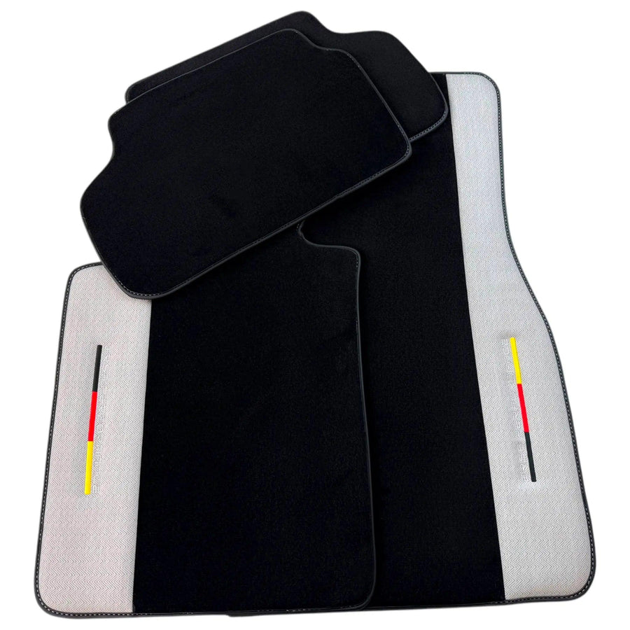 Black Floor Mats for BMW G60 (2023-2026) Sedan with Gray Leather