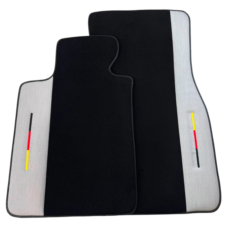 Black Floor Mats for BMW G60 (2023-2026) Sedan with Gray Leather