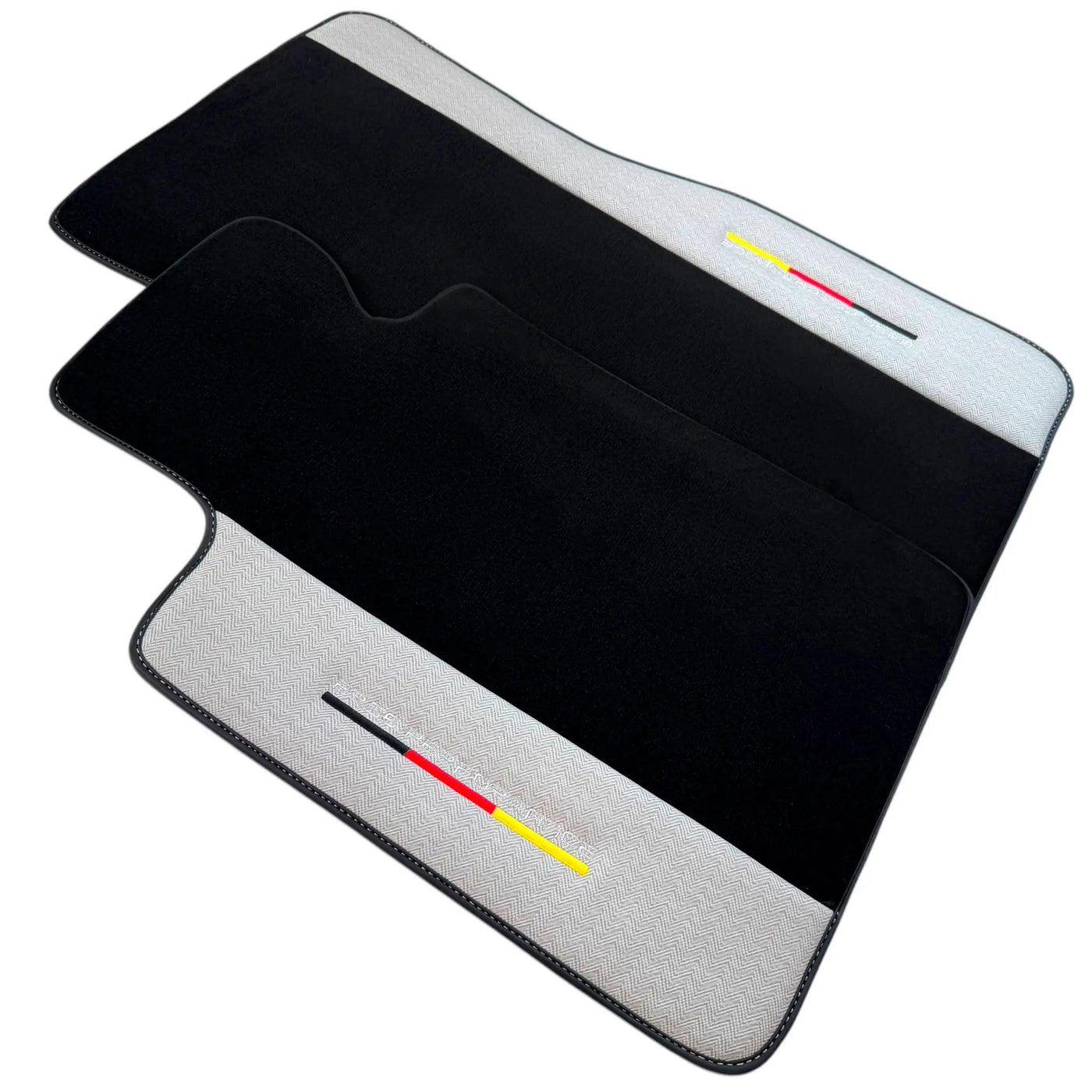 Black Floor Mats for BMW 1 Series F70 with Gray Leather