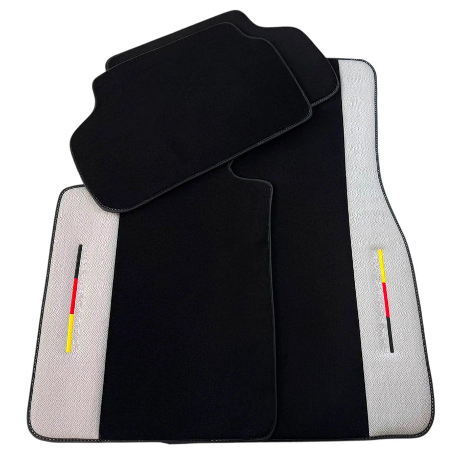 Black Floor Mats for BMW 1 Series F70 with Gray Leather