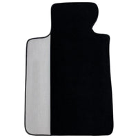 Black Floor Mats for BMW F74 Gran Coupe (2025-2026) with Gray Leather Borders