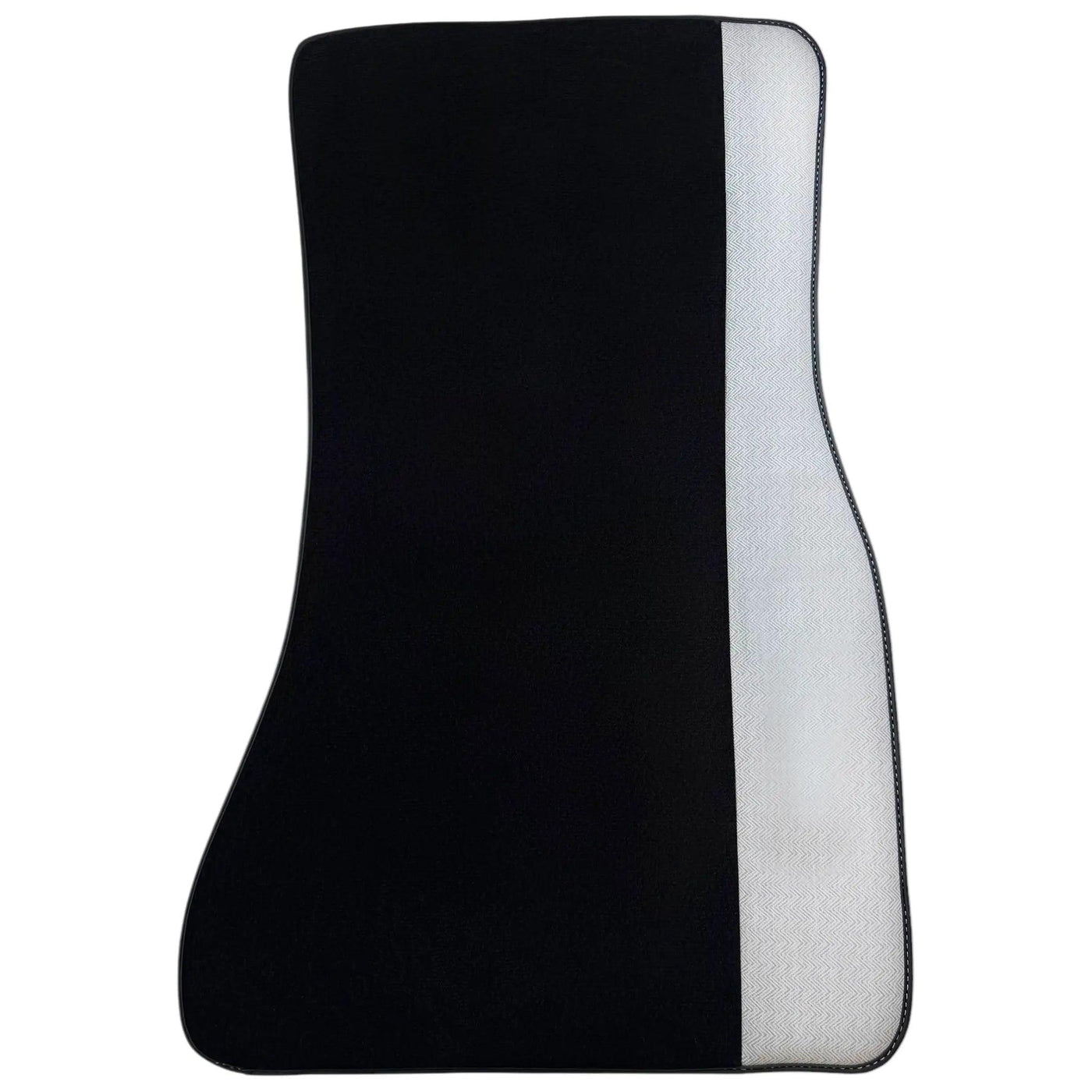 Black Floor Mats for BMW 1 Series F70 with Gray Leather Borders