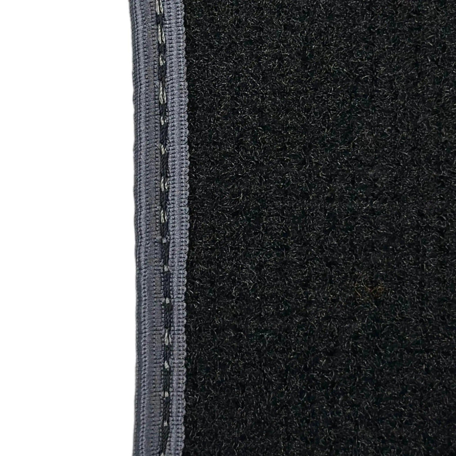 Black Floor Mats for Mini Cabrio F57 Convertible (2016-2023) with Gray Trim - AutoWin