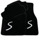 Black Floor Mats for Mini Cabrio R56 Convertible (2009-2016) - AutoWin