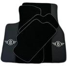 Black Floor Mats for Mini Cabrio R56 Convertible (2009-2016) with Gray Trim - AutoWin