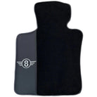 Black Floor Mats for Mini Cabrio R56 Convertible (2009-2016) with Gray Trim - AutoWin