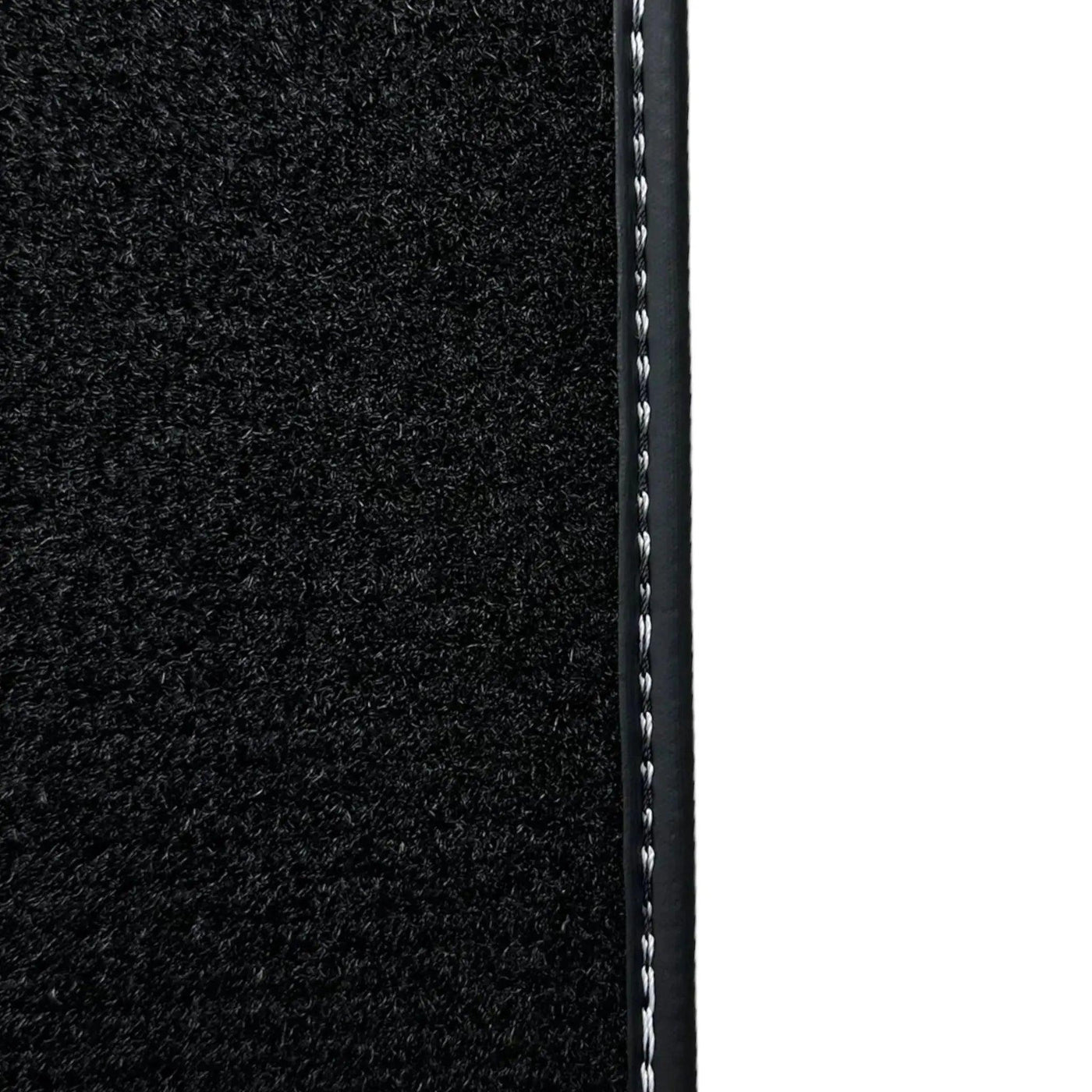 Black Floor Mats for Mini Clubman F54 (2019-2023) with Leather - AutoWin